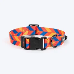 HUFT Dynamic Chevron Collar For Dog - Red & Yellow