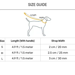 HUFT Dynamic Chevron Leash For Dog - Red & Yellow