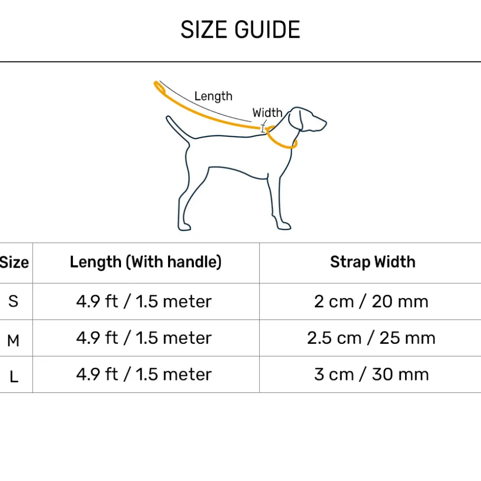 HUFT Dynamic Chevron Leash For Dog - Red & Yellow