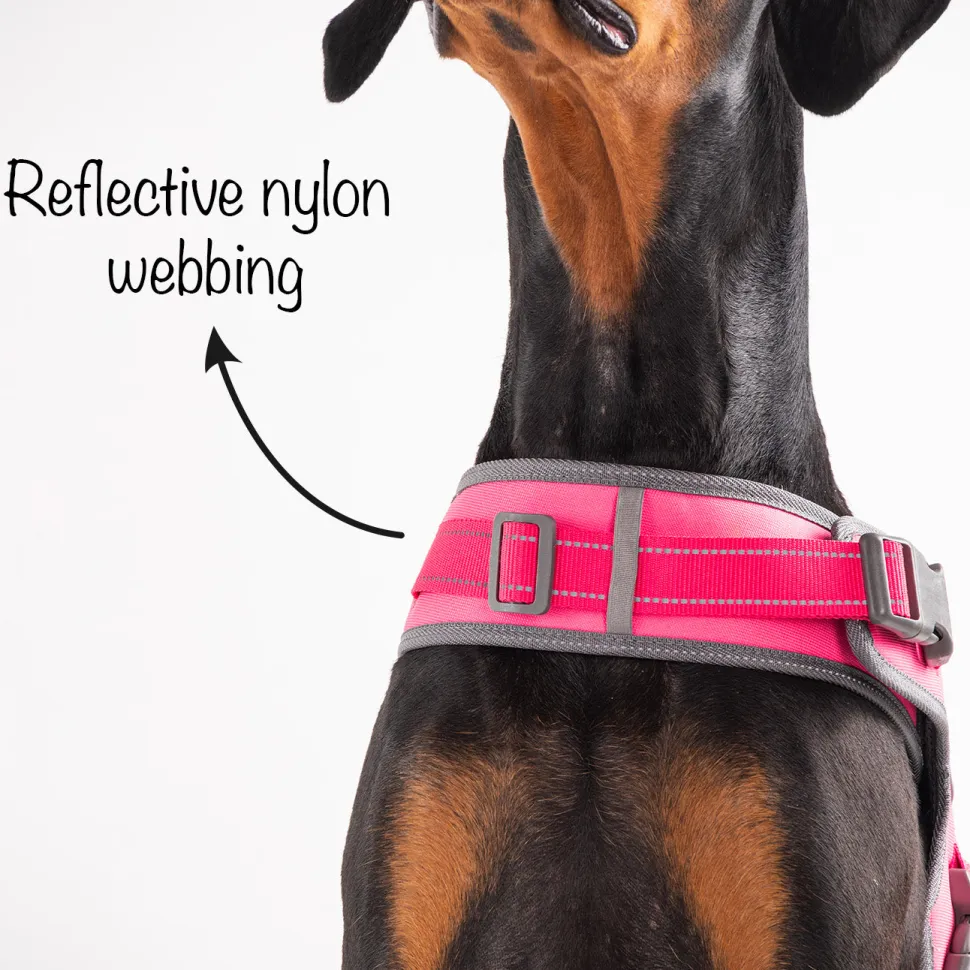 HUFT Easy On Dog Harness - Pink