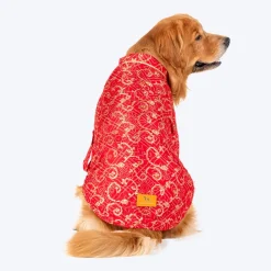 HUFT Festive Bliss Kurta For Dog - Red