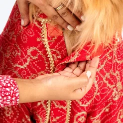 HUFT Festive Bliss Kurta For Dog - Red