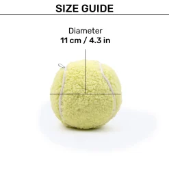 HUFT Fetch & Squeak Plush Ball For Dog - Green