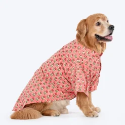 HUFT Floral Paws Kurta For Dog - Pink