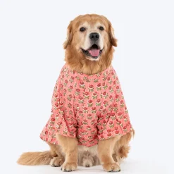 HUFT Floral Paws Kurta For Dog - Pink