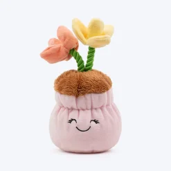 HUFT Flower Power Squeaky Plush Toy For Dog - Multicolor