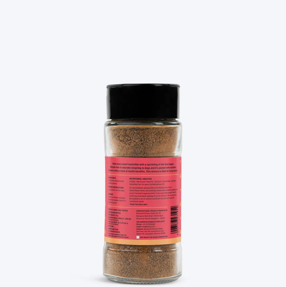HUFT Food Topper Chicken Liver with Organic Turmeric For Dog