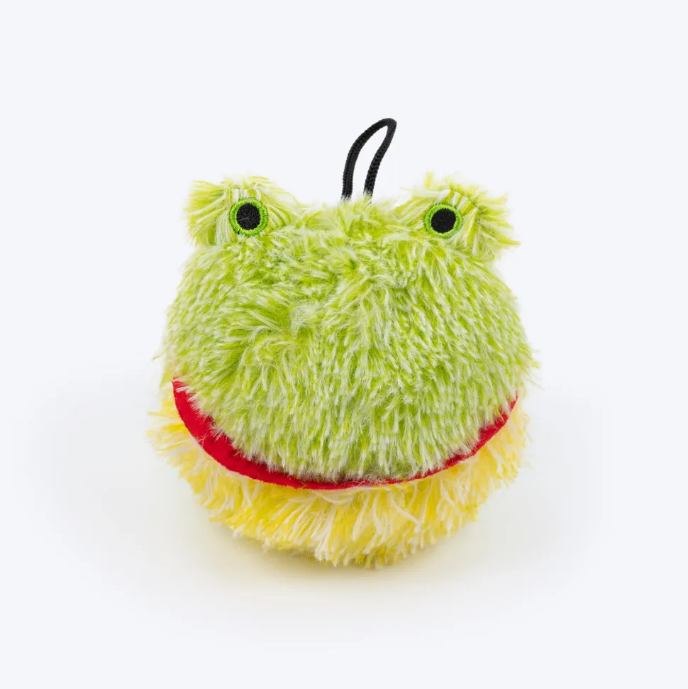 HUFT Friendly Froggo Plush Toy For Dog - Green