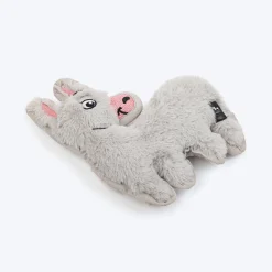 HUFT Funky Donkey Squeaky Cuddle Plush Toy For Dog - Grey