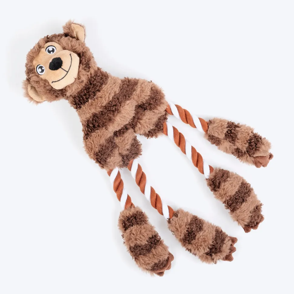 HUFT Funky Monki Plush Dog Toy - Brown