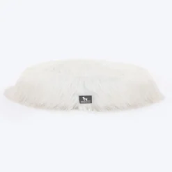 HUFT Furry Bliss Cuddle Bed For Cat & Puppy - White