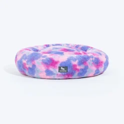 HUFT Furry Bliss Cuddle Bed For Cat & Puppy - Multicolor