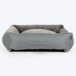 HUFT Furry Paradise Lounger Bed For Dog - Dark Grey