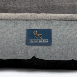 HUFT Furry Paradise Lounger Bed For Dog - Dark Grey
