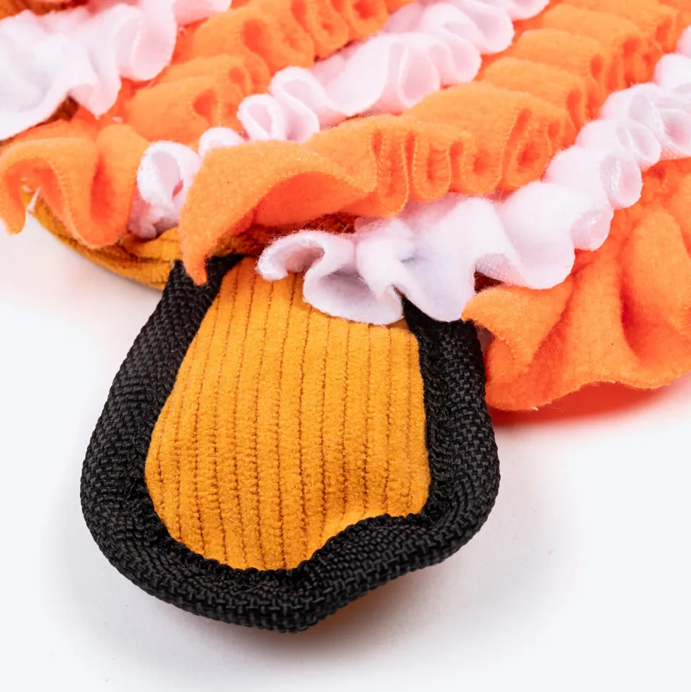 HUFT Fuzzy Fox Snuffle Toy for Dog - Orange
