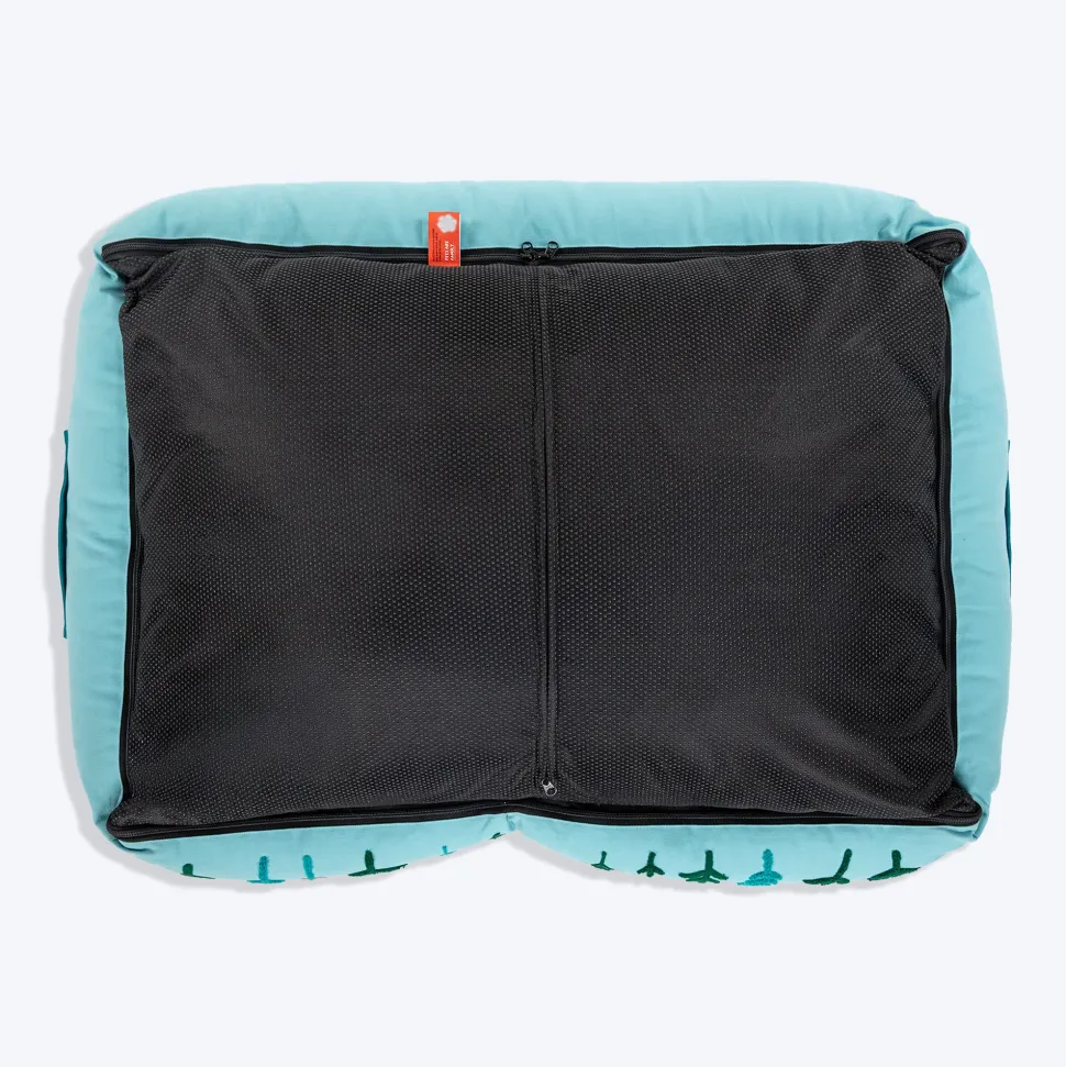 HUFT Gardenia Lounger Bed For Dog - Ice Blue