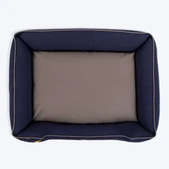 HUFT Giraffe Classic Lounger Bed For Dog - Grey & Navy