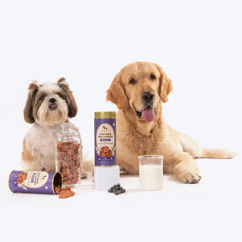 HUFT Goat Milk Dog Cookies - Blueberry - 200 g