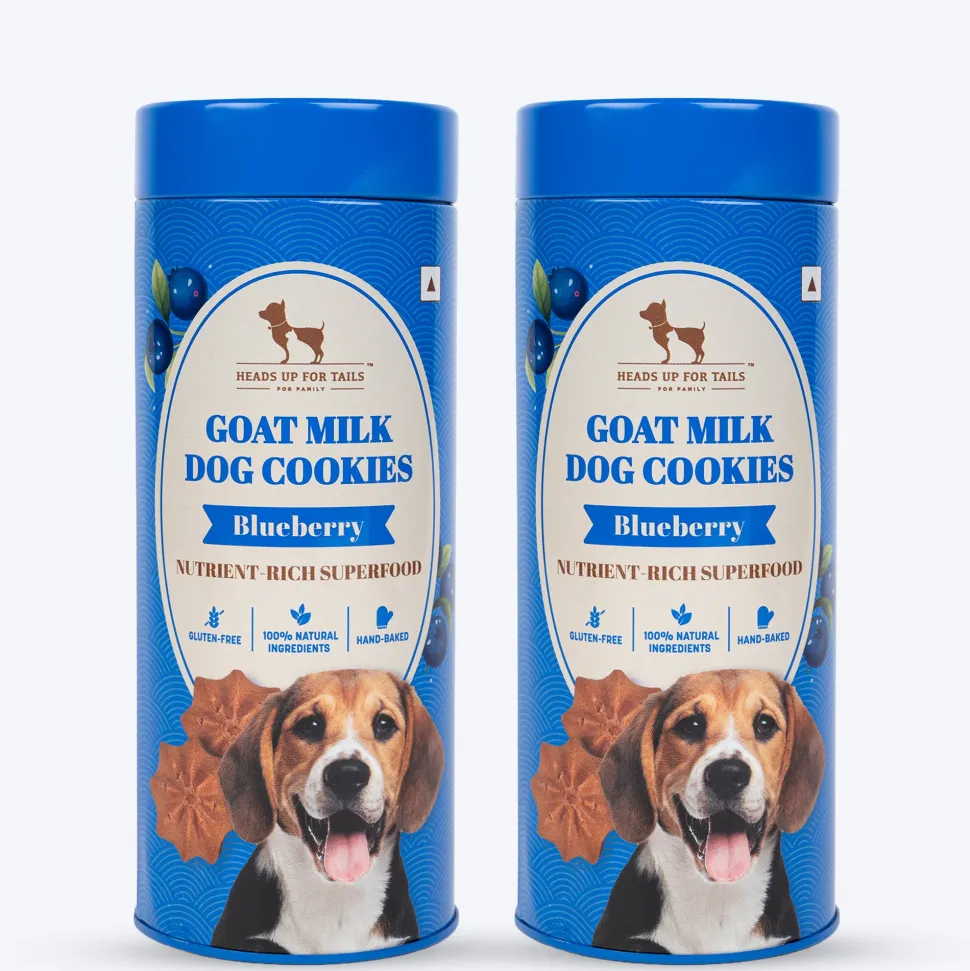 HUFT Goat Milk Dog Cookies - Blueberry - 200 g