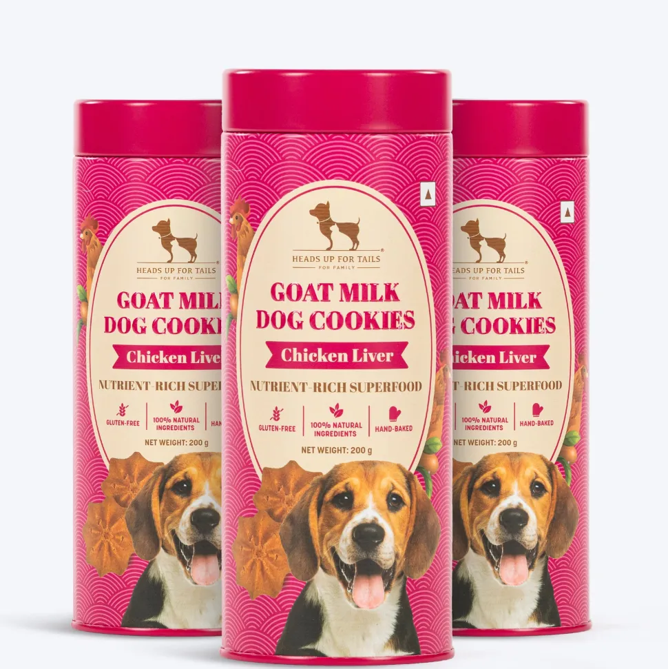 HUFT Goat Milk Dog Cookies - Chicken Liver - 200 g
