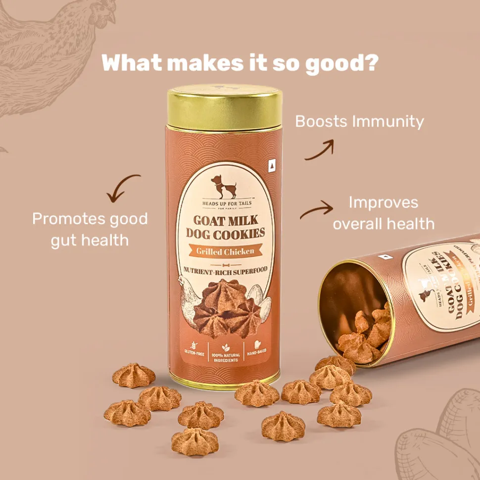HUFT Goat Milk Dog Cookies - Grilled Chicken - 200 g