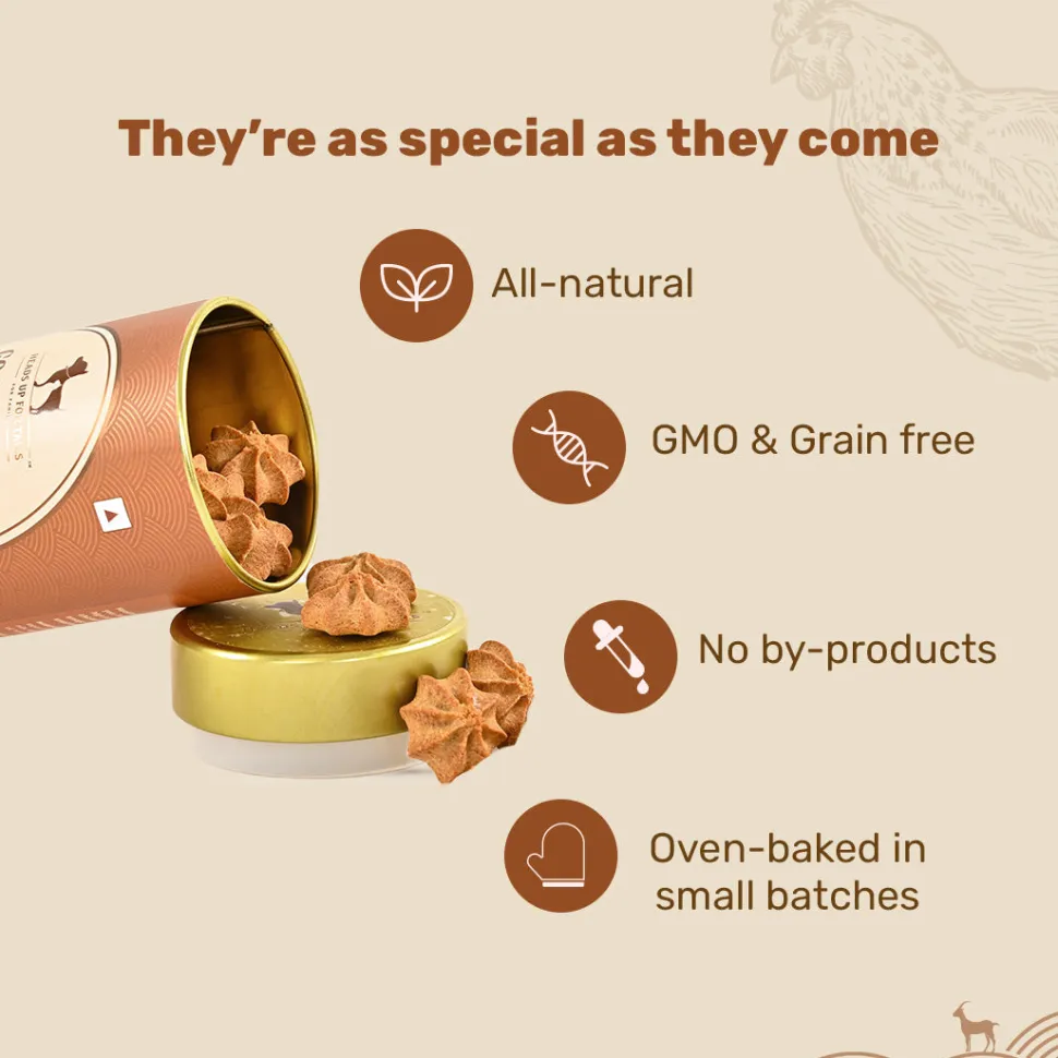 HUFT Goat Milk Dog Cookies - Grilled Chicken - 200 g