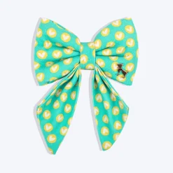 HUFT Heartpop Printed Lady Bow Tie For Dog - Sea Green