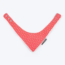 HUFT Heartstrings Printed Scarf For Cat & Puppy - Red