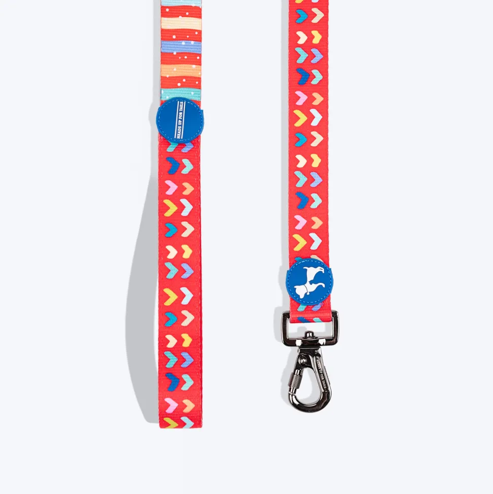 HUFT Heart to Heart Leash For Dog - Red