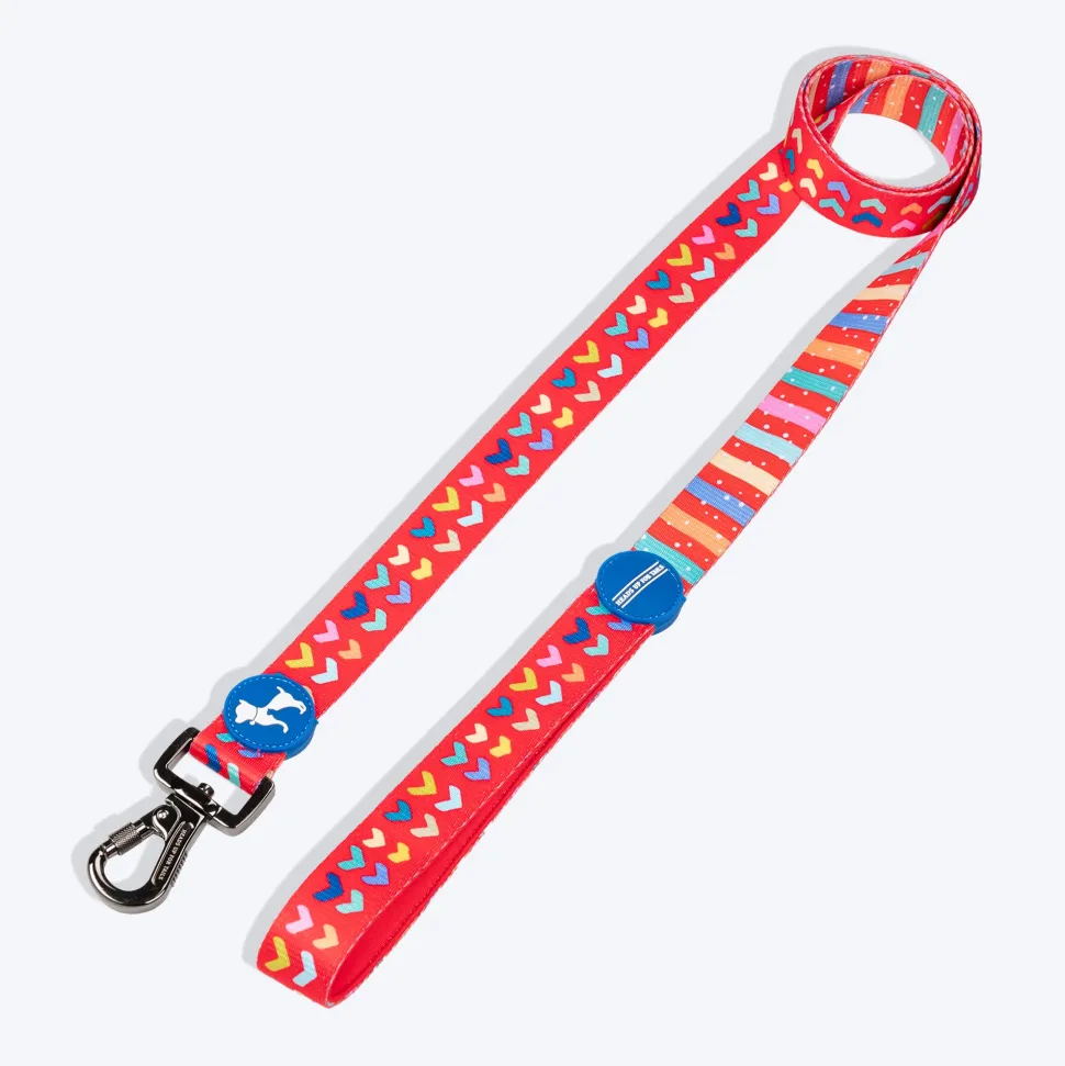HUFT Heart to Heart Leash For Dog - Red