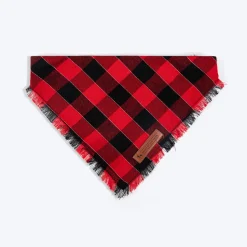 HUFT Holly Jolly Bandana For Dog - Red & Black