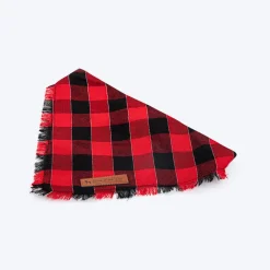 HUFT Holly Jolly Bandana For Dog - Red & Black