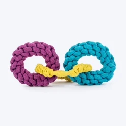 HUFT Hoop-De-Loop Rope Toy For Dog - Multicolour