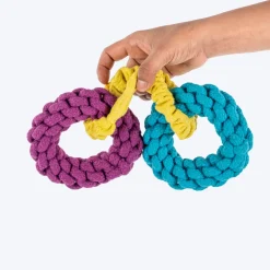 HUFT Hoop-De-Loop Rope Toy For Dog - Multicolour
