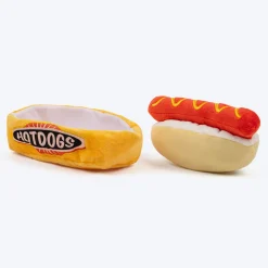 HUFT Hot Dog Plush Toy For Dog - Multicolor