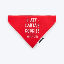 HUFT I Ate Santa's Cookies Bandana For Dog - Red