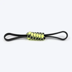 HUFT Infinity Pull Rope Toy For Dog - Black & Neon