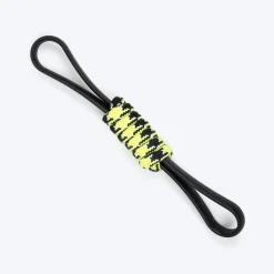 HUFT Infinity Pull Rope Toy For Dog - Black & Neon