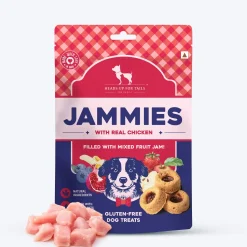 HUFT Jammies - Chicken Filled With Mixed Fruit Jam Dog Treats - 100 g