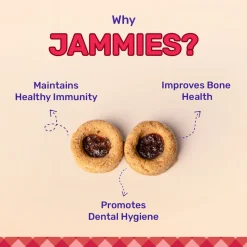HUFT Jammies - Chicken Filled With Mixed Fruit Jam Dog Treats - 100 g