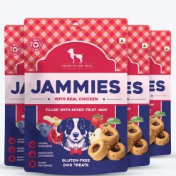 HUFT Jammies - Chicken Filled With Mixed Fruit Jam Dog Treats - 100 g