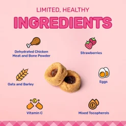 HUFT Jammies - Chicken Filled With Strawberry Jam Dog Treats - 100 g