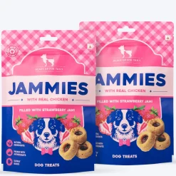 HUFT Jammies - Chicken Filled With Strawberry Jam Dog Treats - 100 g