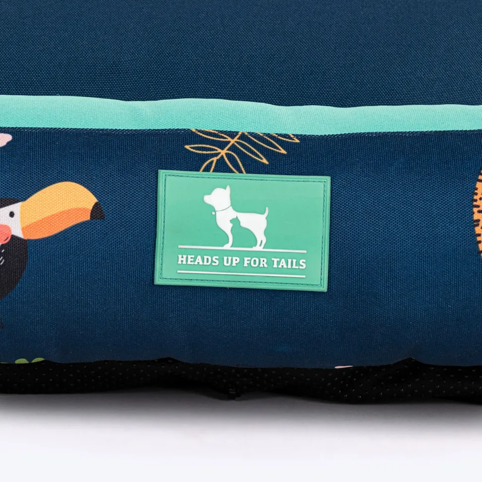 HUFT Jungle Dreams Lounger Bed For Dog - Blue