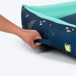 HUFT Jungle Dreams Lounger Bed For Dog - Blue