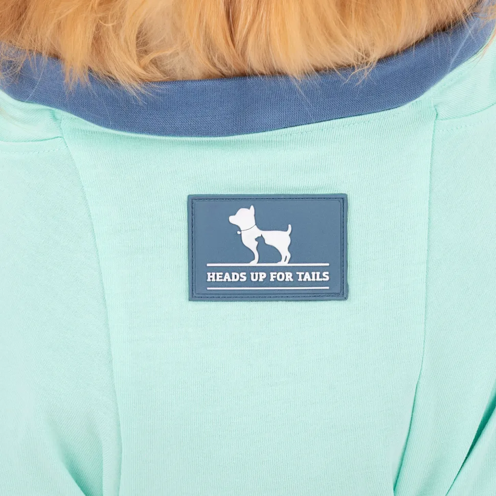 HUFT Jungle Joy Printed T-Shirt For Dog - Light Mint Green