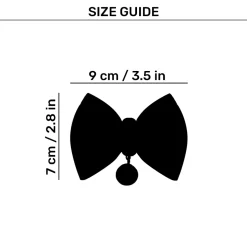 HUFT Leheriya Luxe Bowtie For Small Breed Dog - Pink - S