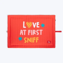 HUFT Love At First Sniff Flat Mat For Dog - Red