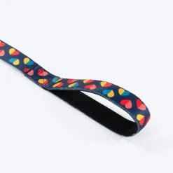 HUFT Love Struck Printed Leash For Dog - Navy Blue