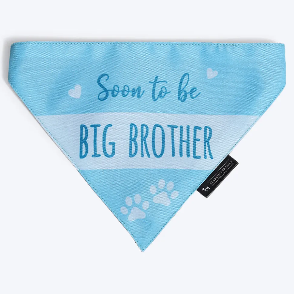 HUFT Made to Order Soon To Be Big Brother / Sister Printed Dog Bandana